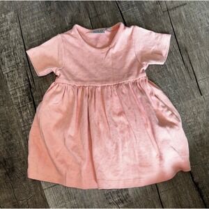 Wheat Organic Cotton Baby‎ Girl Pink Silver Glitter Polka Dot Dress 9M 74